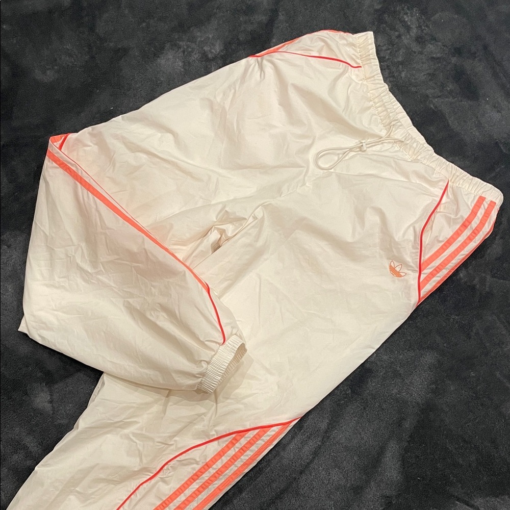 Adidas Cream and Coral Track Pants